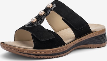 ARA Pantolette in Schwarz: Vorderseite