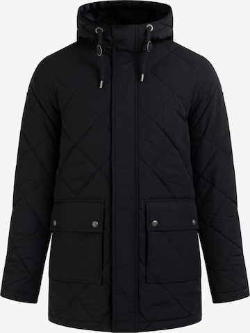 Parka mi-saison DreiMaster Vintage en noir : devant