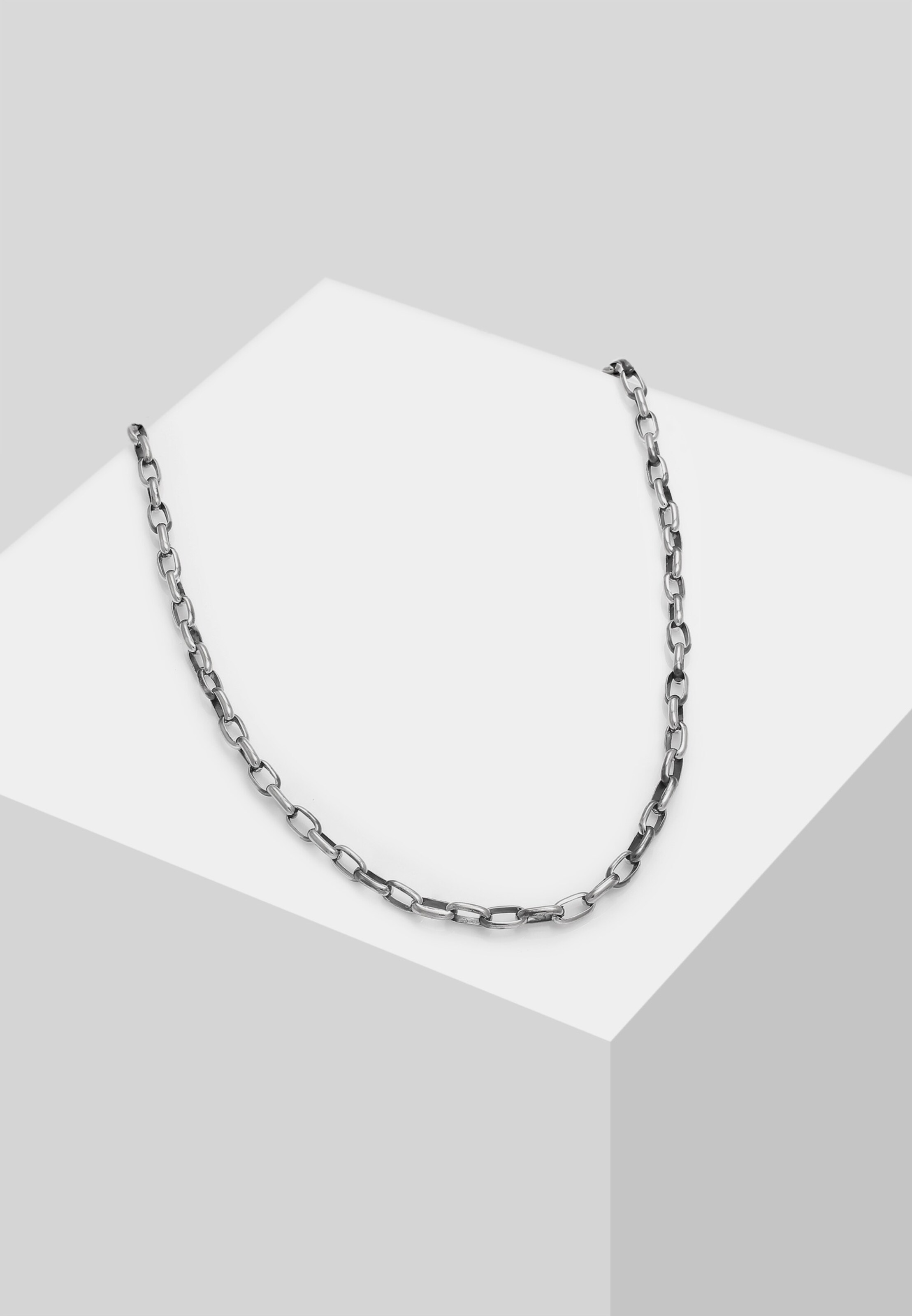 KUZZOI Halskette Basic Kette in Schwarz