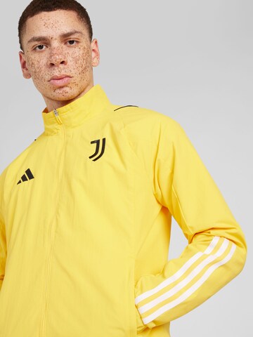 ADIDAS PERFORMANCE Athletic Jacket 'JUVE' in Yellow