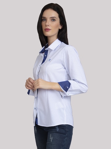 Sir Raymond Tailor Bluse 'Pure' in Blau