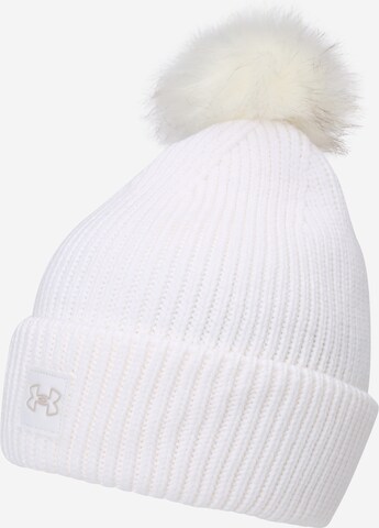 Casquette de sport UNDER ARMOUR en blanc : devant