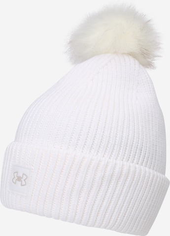 UNDER ARMOUR Athletic Hat in White: front