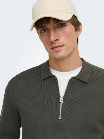 Only & Sons Sweater 'ONSPHIL' in Grey