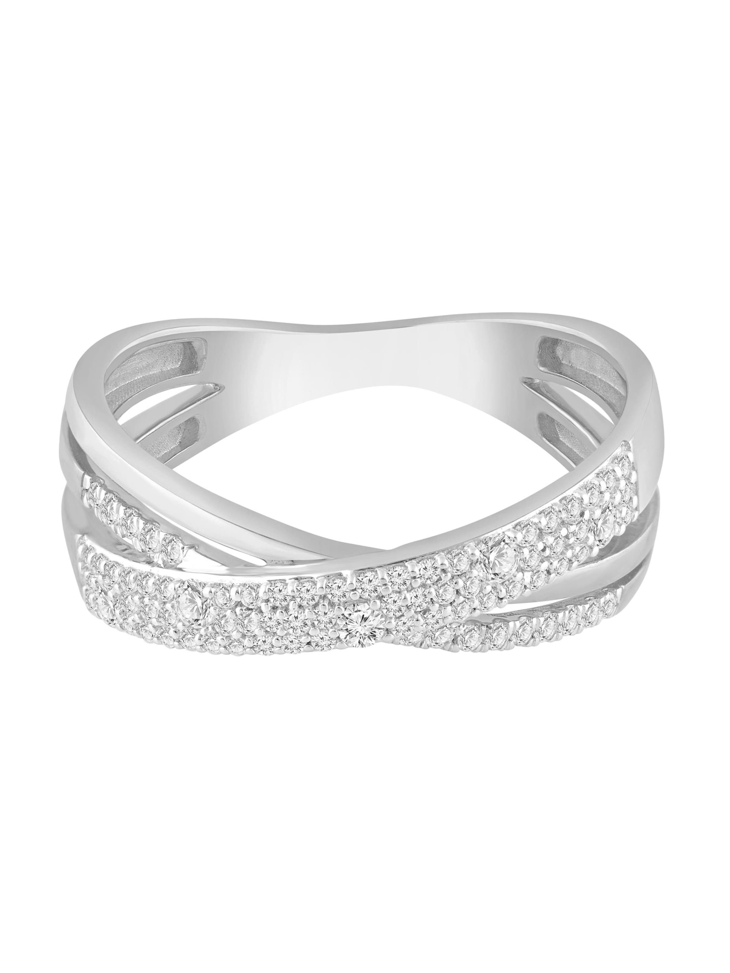 Diamant Exquis Ring in Silver: front