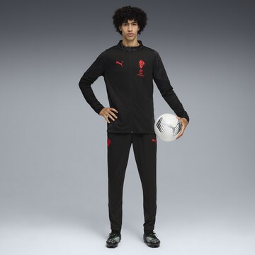 PUMA Tapered Sportbroek 'AC Milan' in Zwart