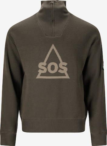 SOS Pullover 'Tignes' in Schwarz: Vorderseite