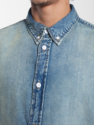 Dr. Denim Shirt 'Ray Denim' in Blauw