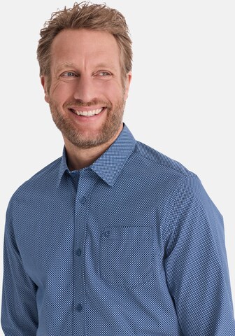 Stooker Men Regular fit Button Up Shirt 'HUGH' in Blue