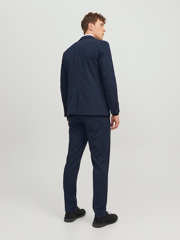 JACK & JONES Slim fit Pleated Pants 'JONES' in Blue