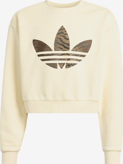 ADIDAS ORIGINALS Sweat en marron / brocart / blanc cassé, Vue avec produit