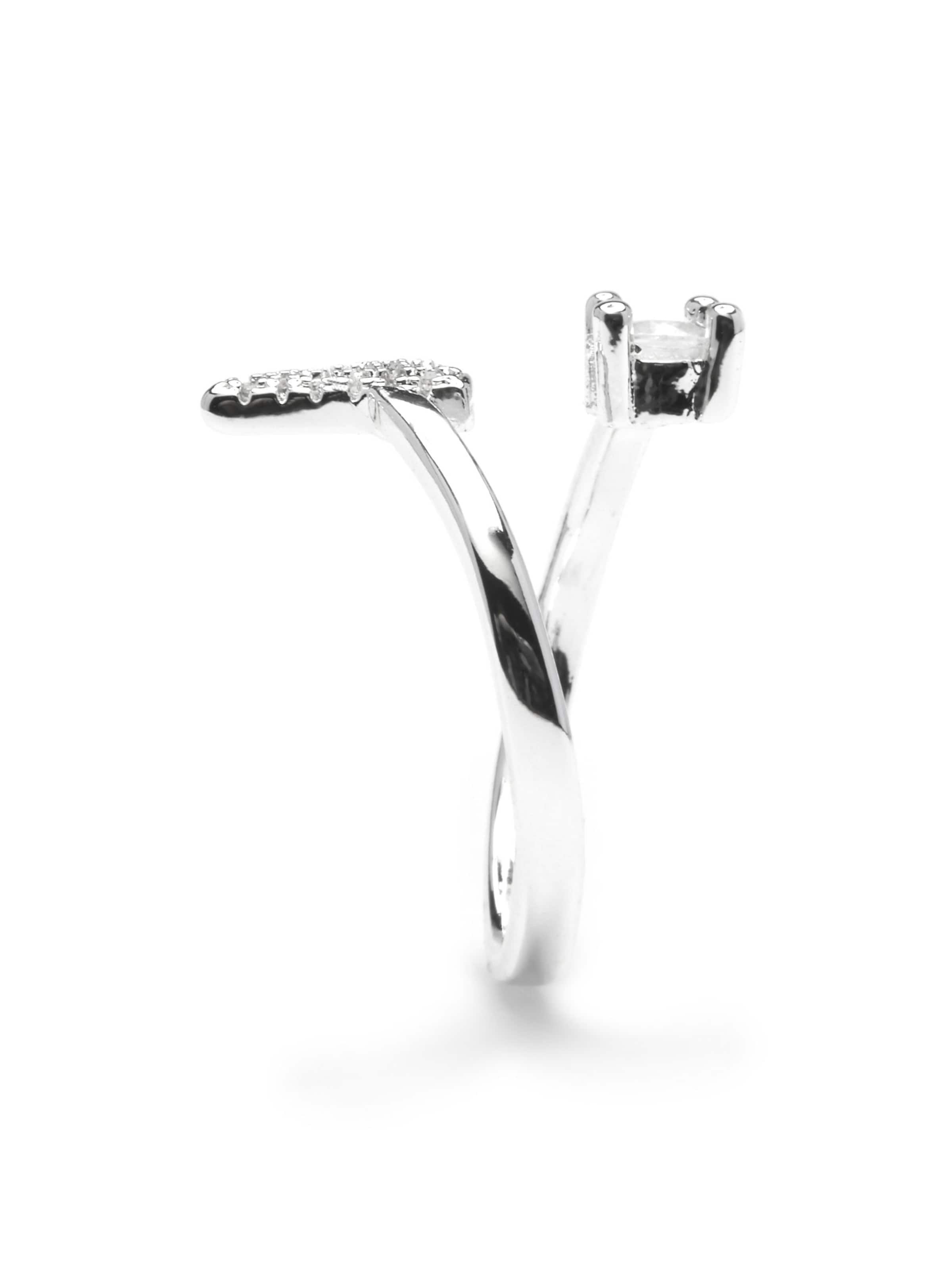 Luxenter Ring 'Alphabet G' in Zilver