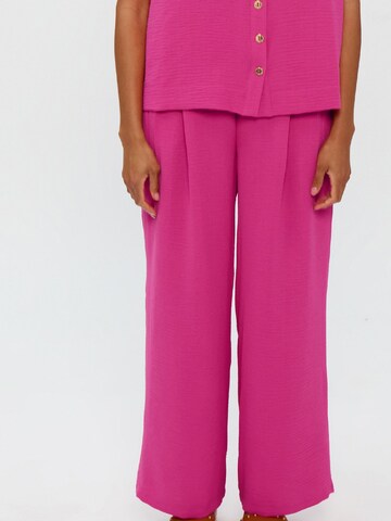 Lola Casademunt - Pierna ancha Pantalón en rosa