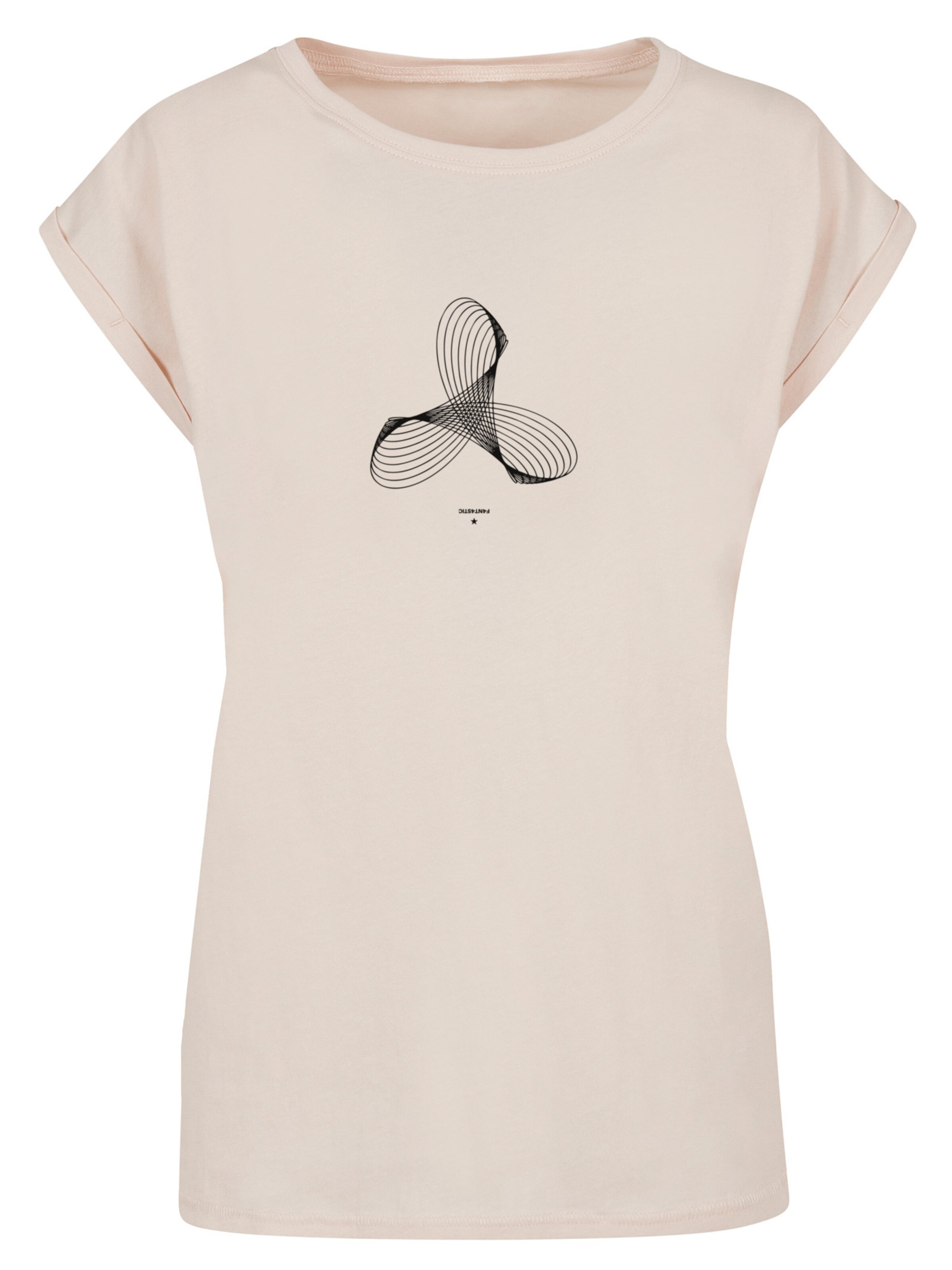 T-shirt F4NT4STIC en beige : devant