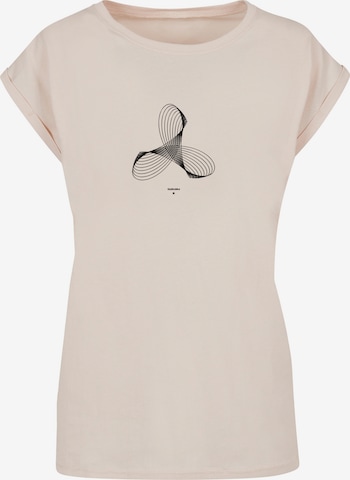 T-shirt F4NT4STIC en beige : devant