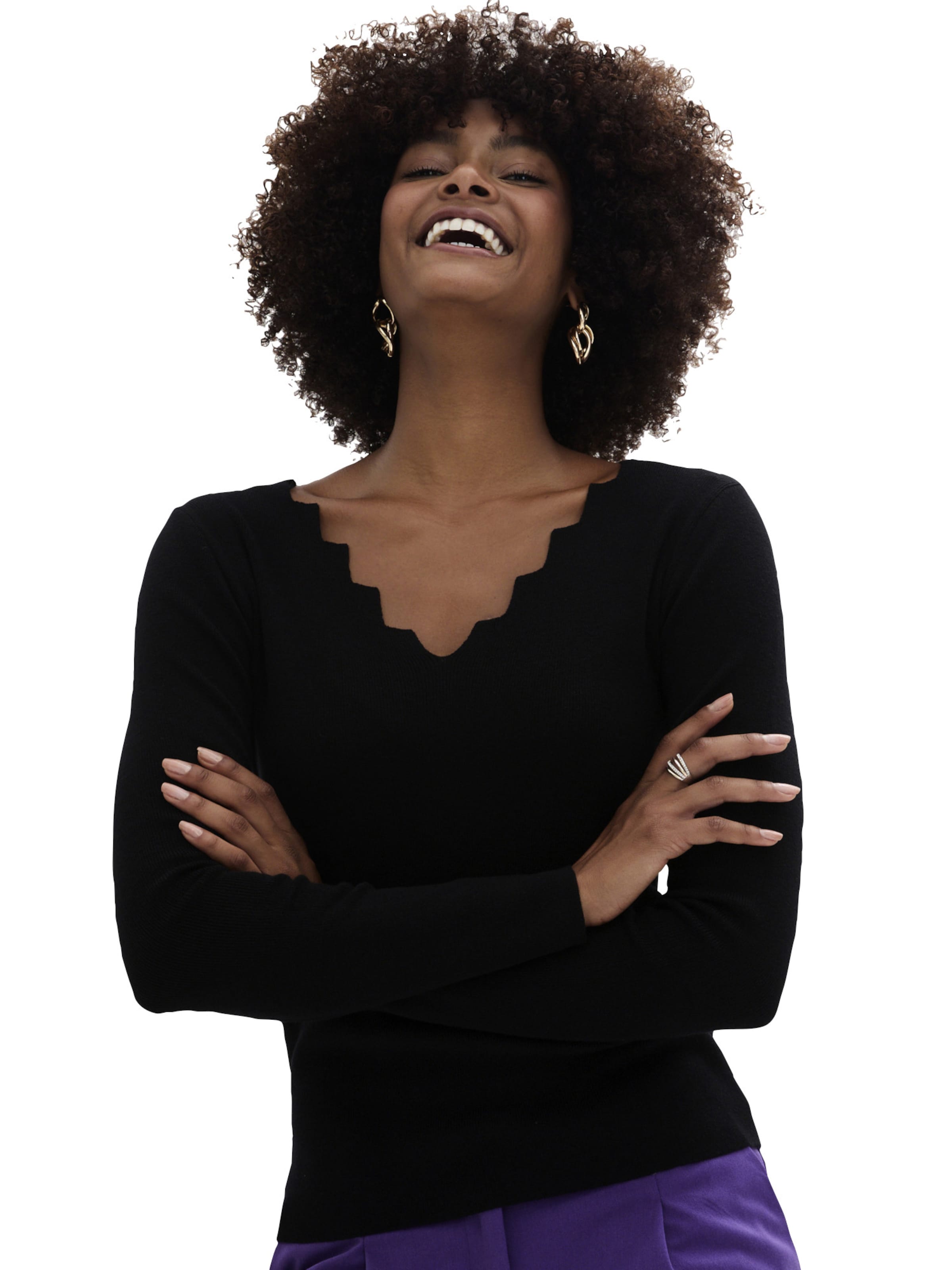 bonprix Pullover in Schwarz: Vorderseite