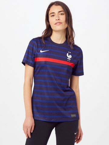 NIKE - Camiseta de fútbol en azul: frente