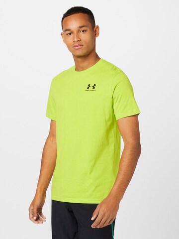 UNDER ARMOUR Funkční tričko – zelená: přední strana