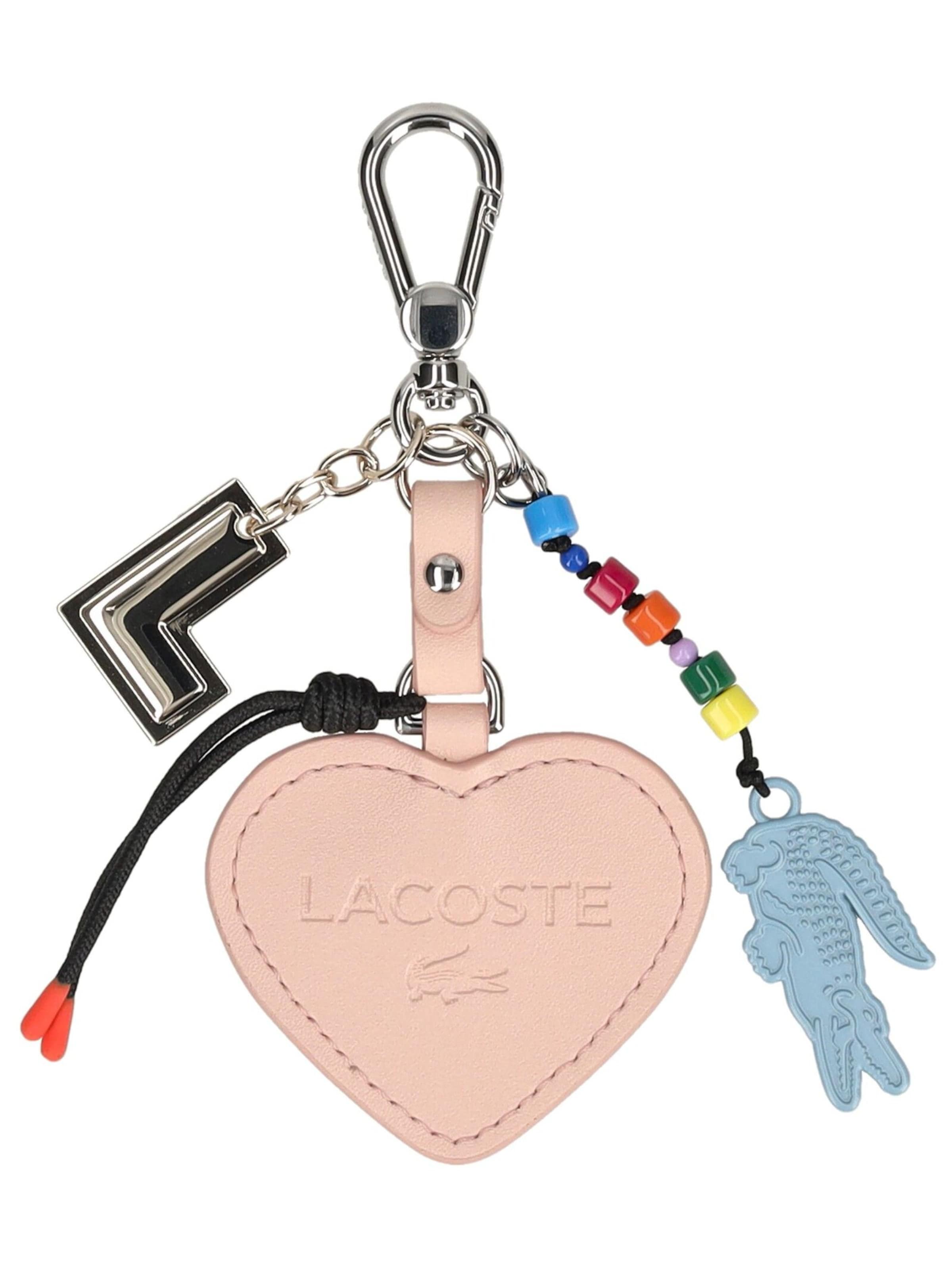 Portachiavi di LACOSTE in rosa: frontale