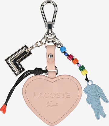 LACOSTE Sleutelhanger in Roze: voorkant