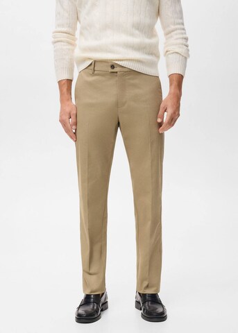 MANGO MAN Regular Hose 'Nicco' in Beige: Vorderseite