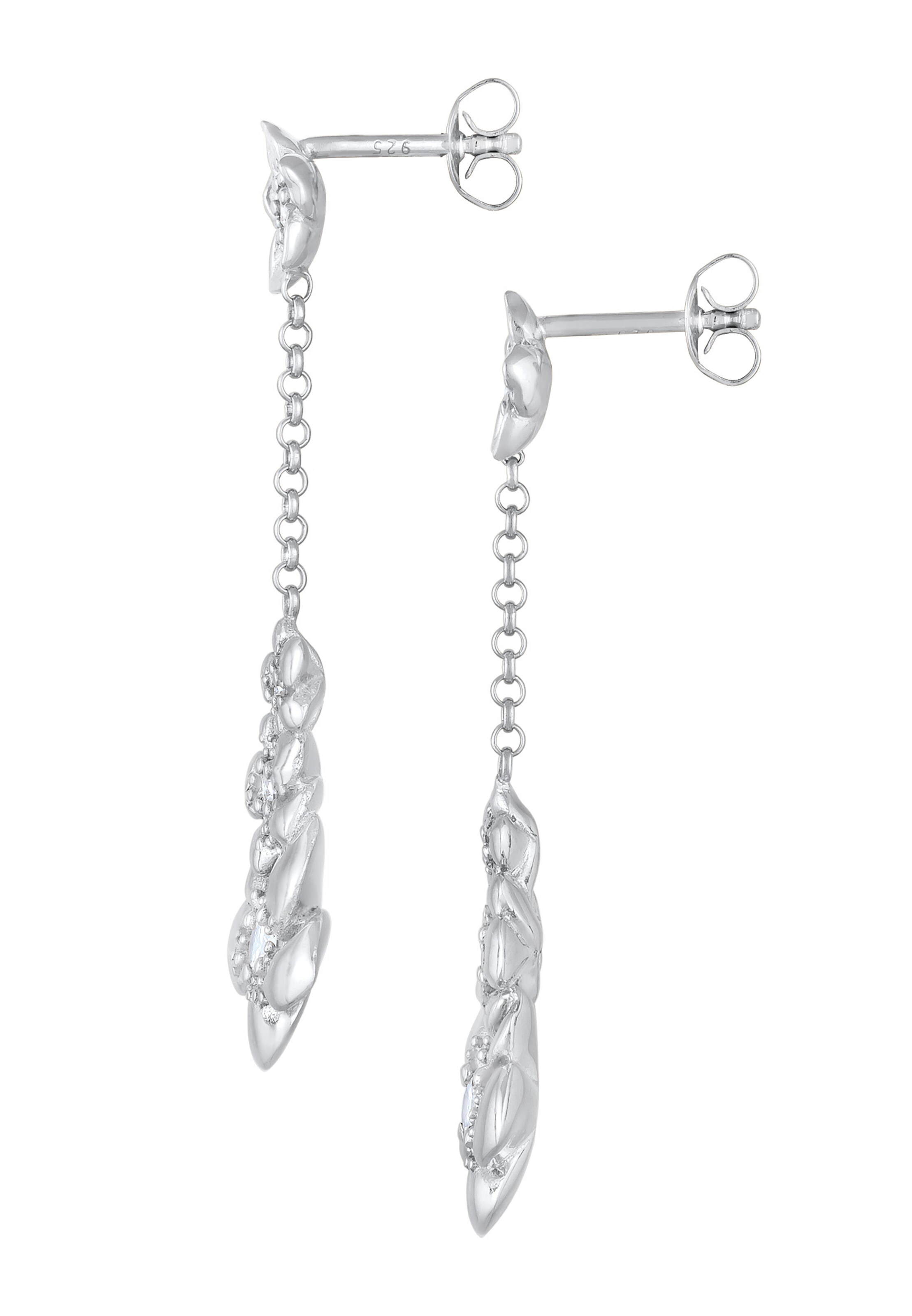 ELLI Oorbellen 'Blume' in Zilver