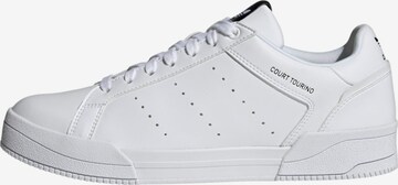 ADIDAS ORIGINALS Låg sneaker 'Court Tourino' i vit: framsida