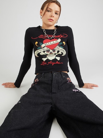 Ed Hardy Póló 'LOVE KILLS' - fekete