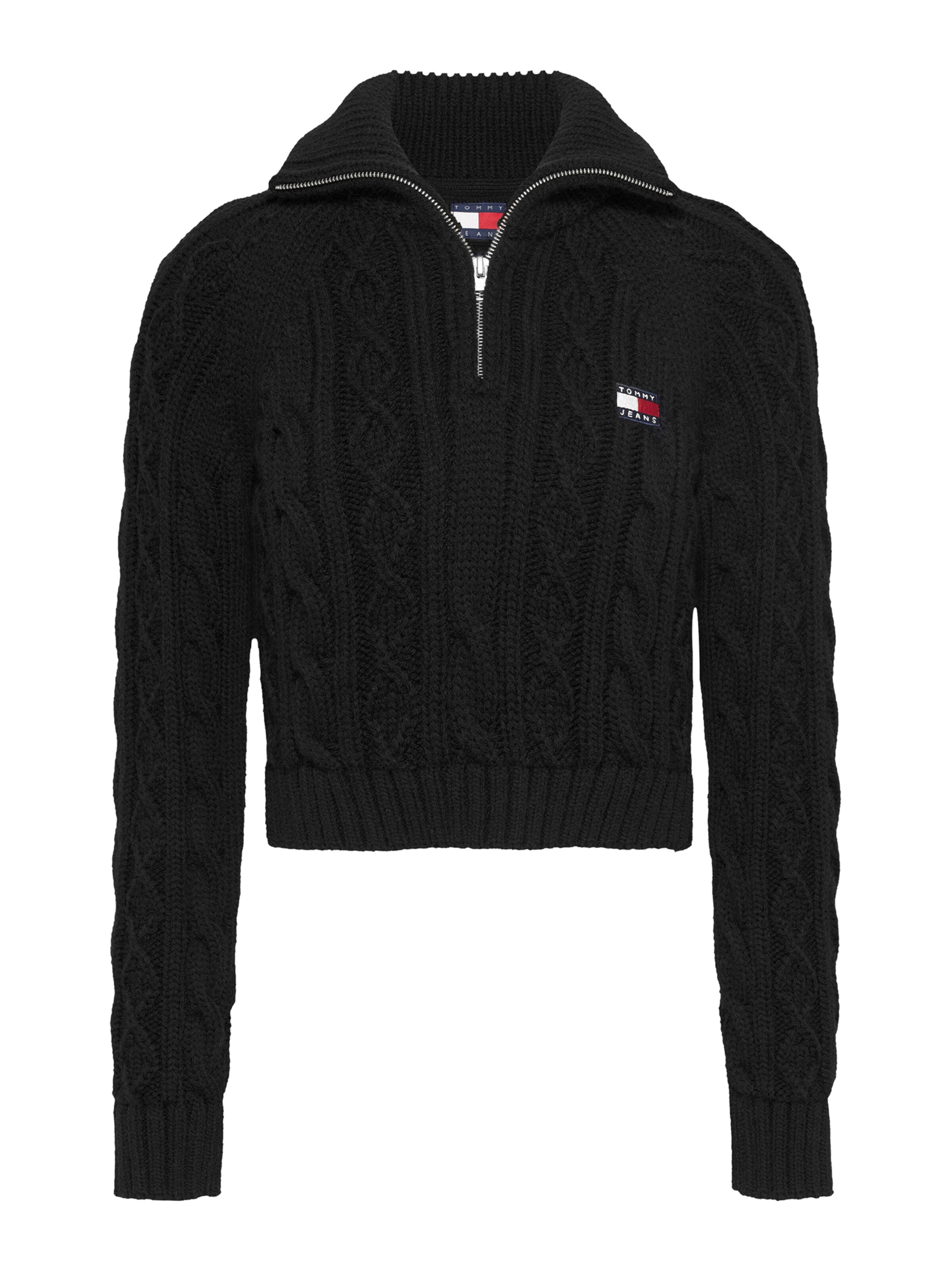 Tommy Jeans Pullover in Schwarz: Vorderseite