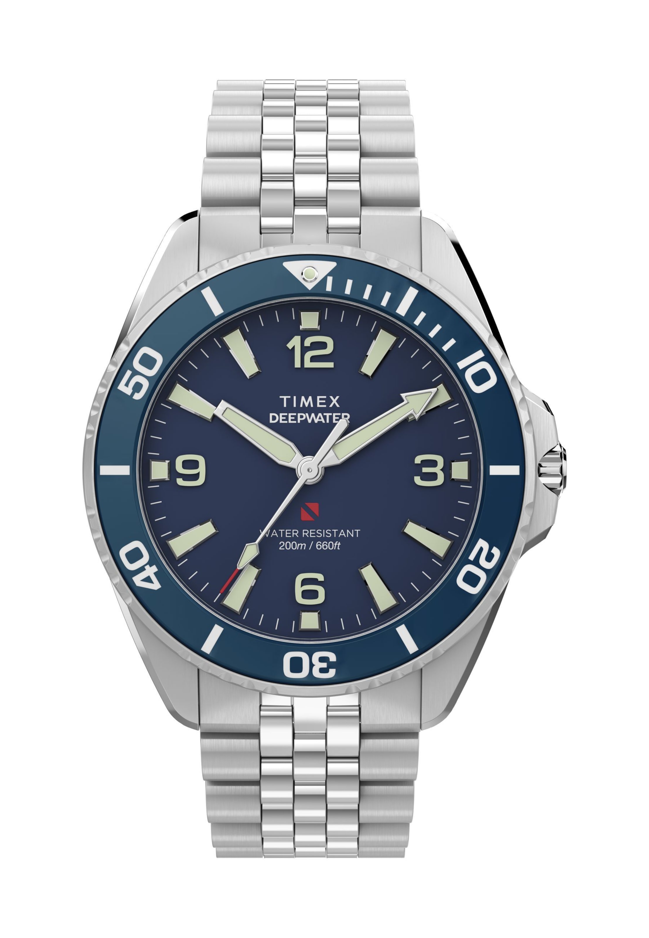 Orologio analogico 'DeepWater Arctic' di TIMEX in blu: frontale