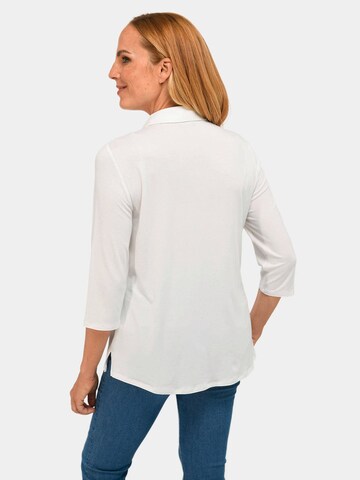 Goldner Bluse in Weiß