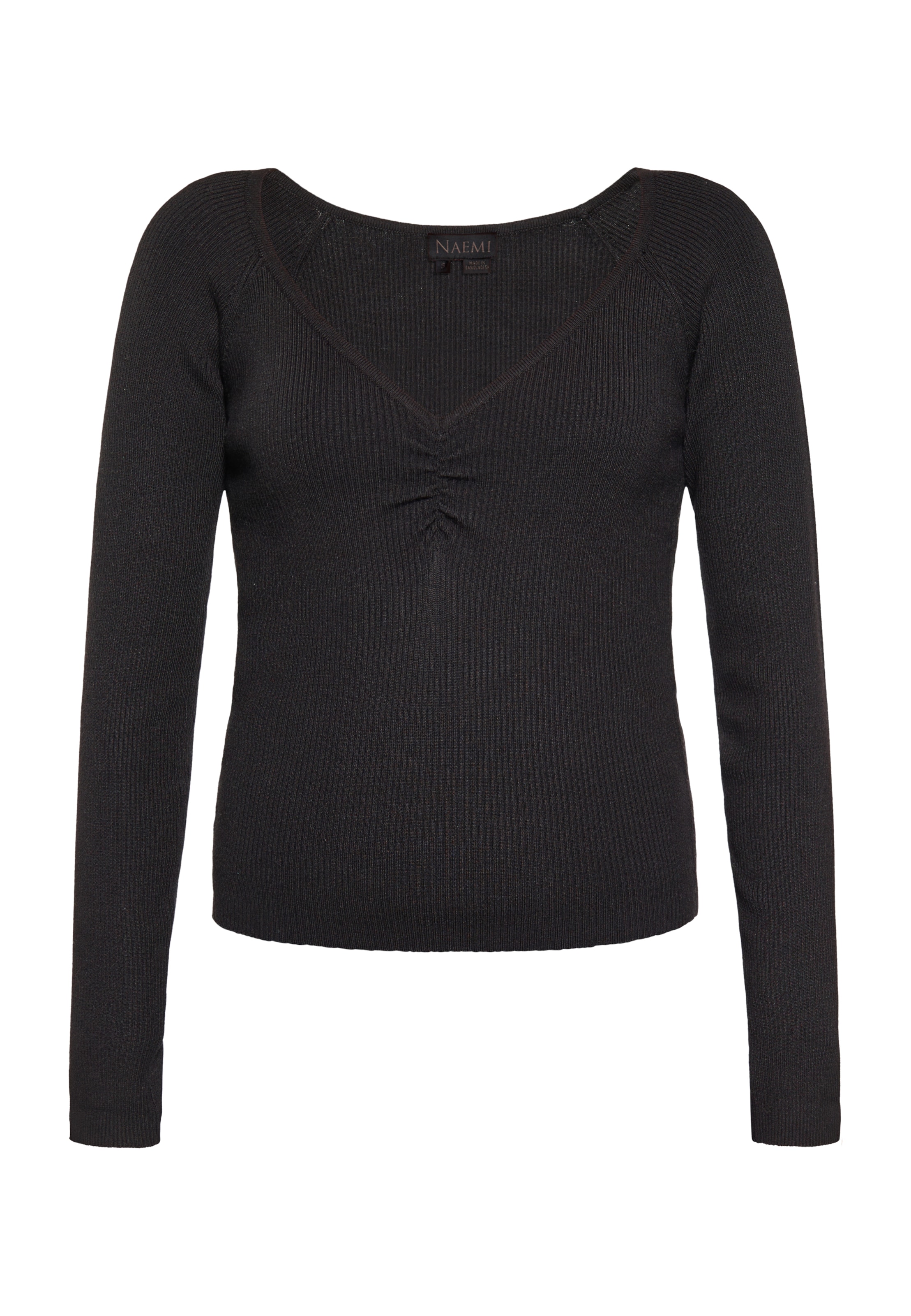 NAEMI - Camisa em preto: frente