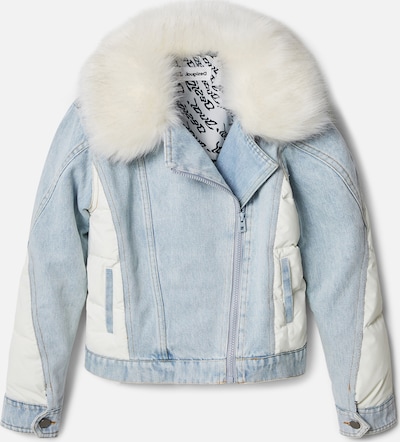 Desigual Veste mi-saison 'Pluton' en bleu denim / blanc denim, Vue avec produit