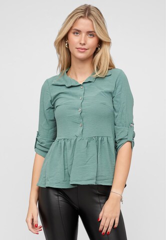 Cloud5ive Blouse in Groen: voorkant