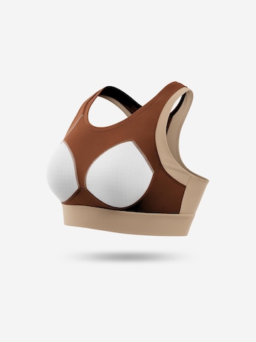 SWORTS Bustier Sport-BH 'ROAR'‌‌‌‌‌‌ in Braun