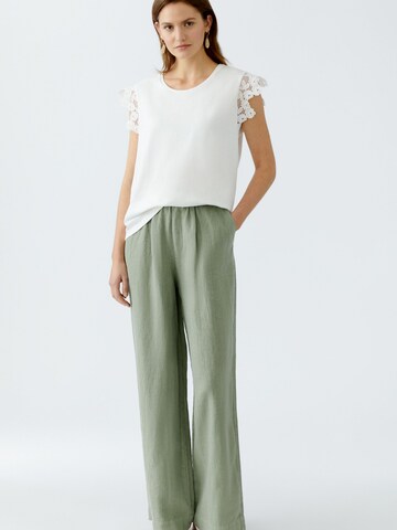 OUI Wide leg Pants in Green