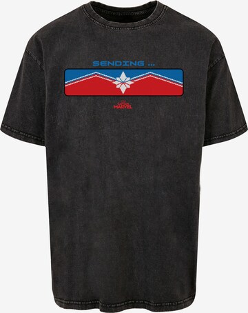 T-Shirt 'Captain Marvel - Sending' ABSOLUTE CULT en noir : devant