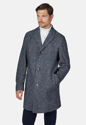 HECHTER PARIS Between-Seasons Coat 'Casual' in Blue: front