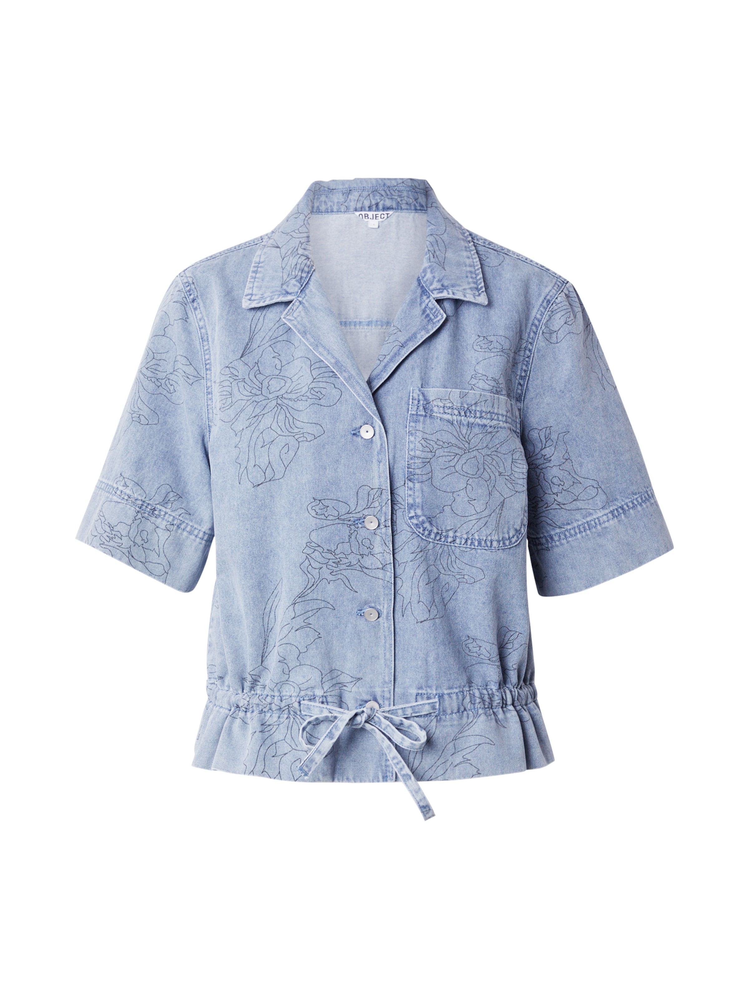 OBJECT Blouse 'OBJFILUCA' in Blue: front