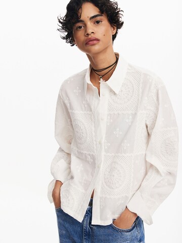 Desigual Bluse in Weiß