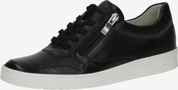 CAPRICE Athletic Lace-Up Shoes in Black: front