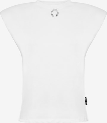 Maglietta di Philipp Plein in bianco: frontale
