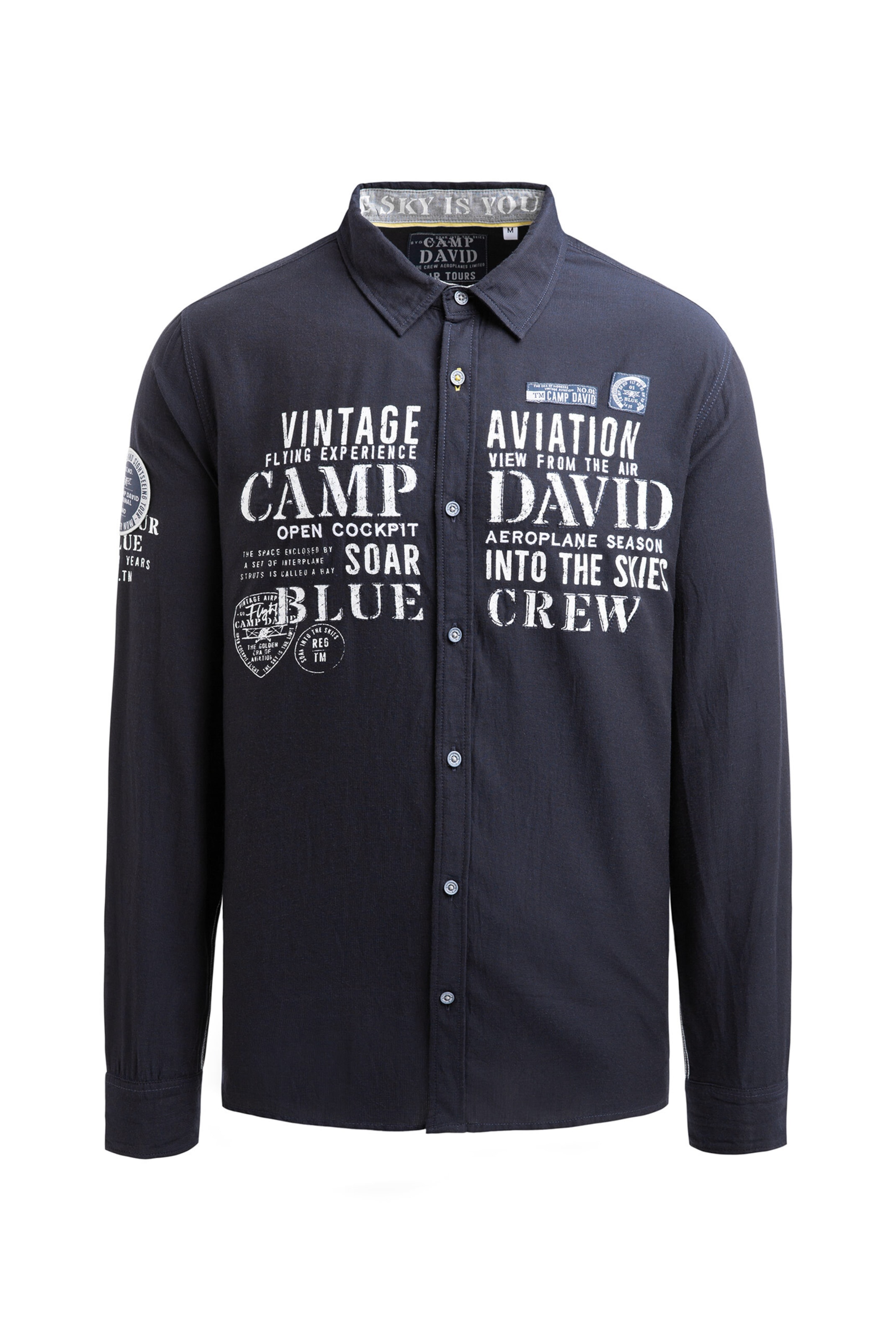 Regular fit Cămașă de la CAMP DAVID pe albastru: față