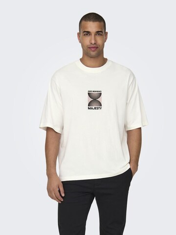 Only & Sons Bluser & t-shirts 'LENNY' i hvid: forside