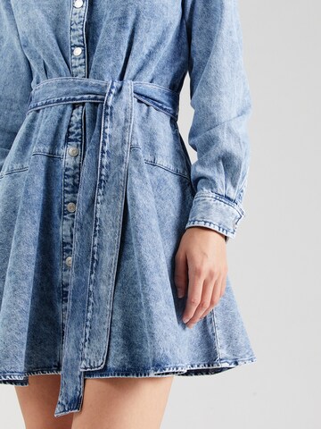 Tommy Jeans Košilové šaty – modrá