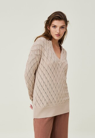 Lexington Strickpullover 'Corinne' in Beige: predná strana