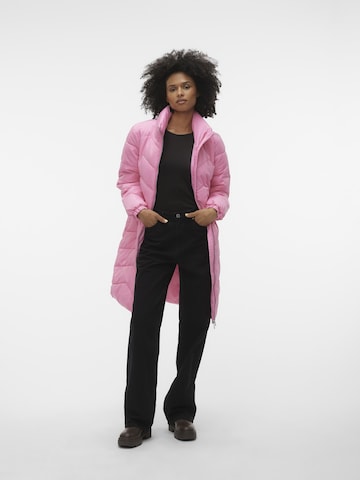 VERO MODA Winter Coat in Pink