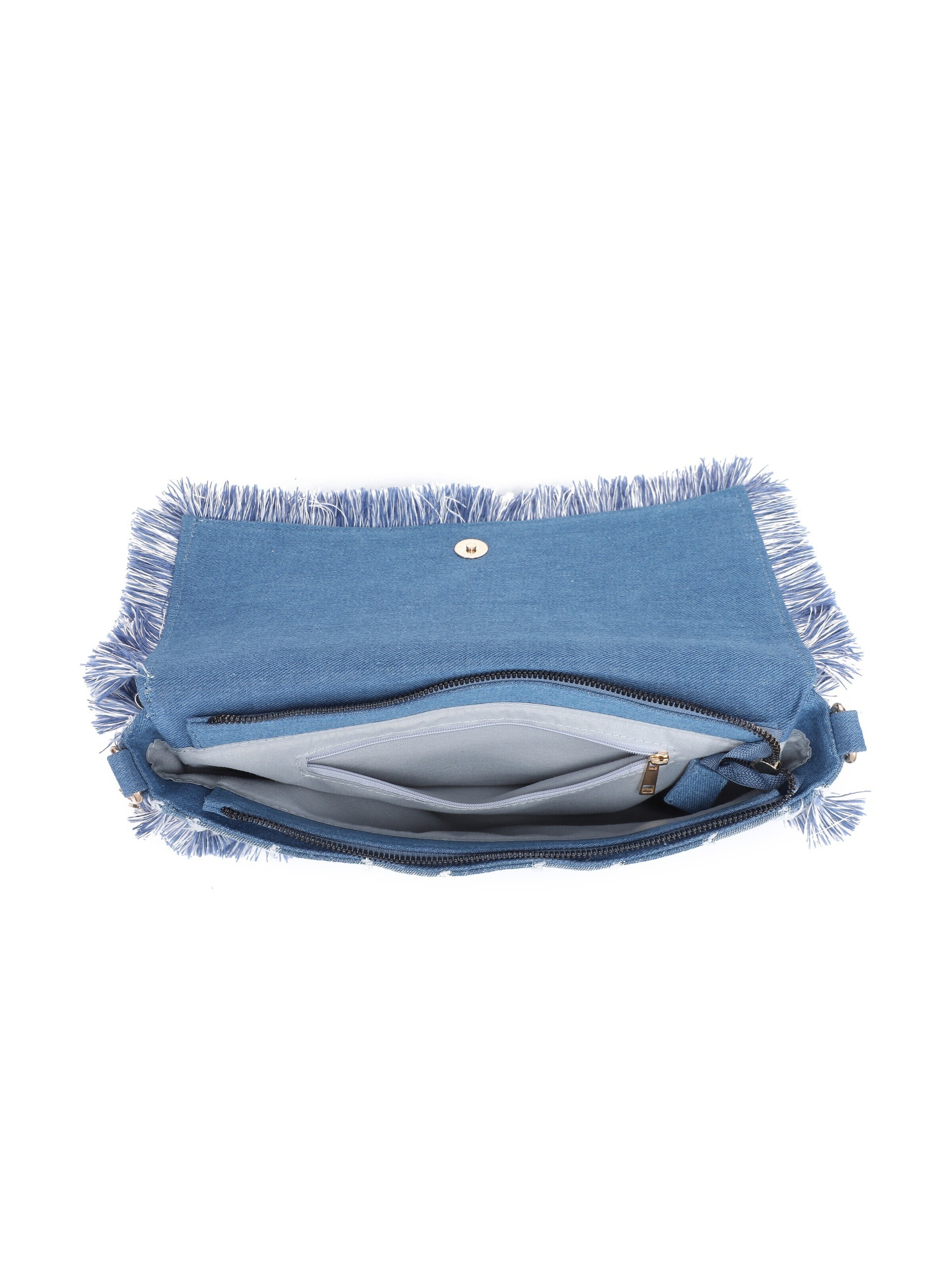 Borsa a tracolla 'Borsa a Tracolla Donna Lysandra Plus Poliestere Righe Verticali' di Kassandra in blu