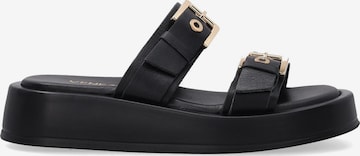 VENEZIA Mules in Black: front