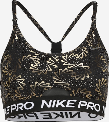 NIKE Bustier Sport-BH 'Indy' in Schwarz: predná strana